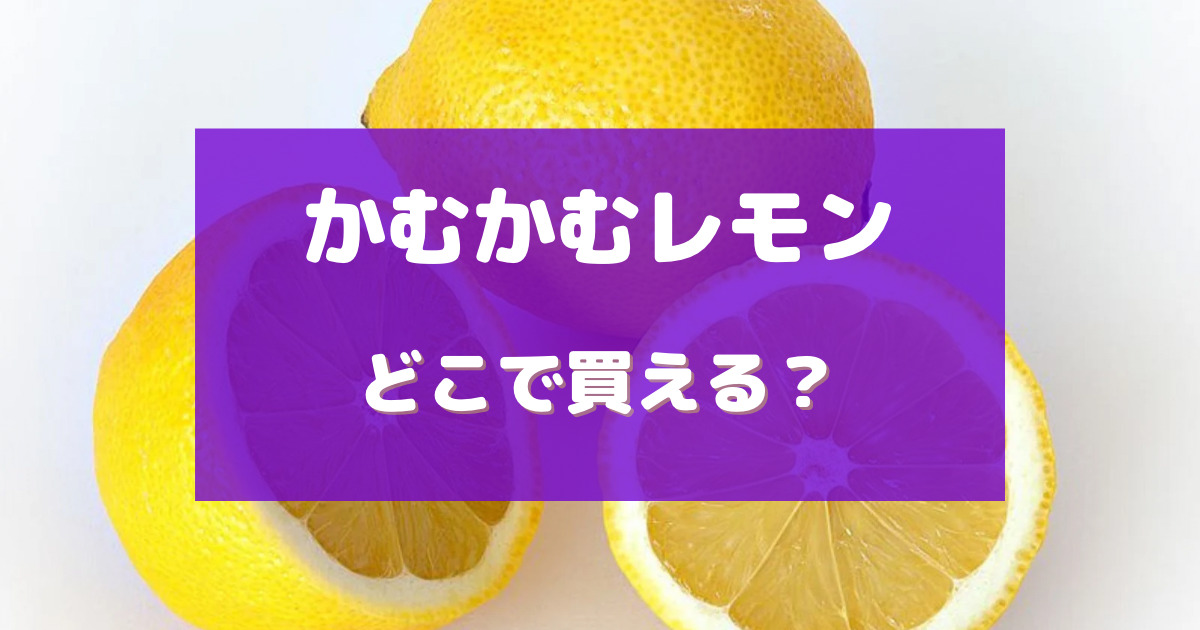 かむ かむ レモン ボトル 売ってる場所